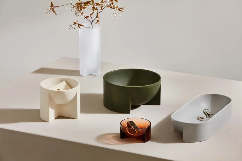 Kuru ceramic bowl Iittala 370x75mm light grey