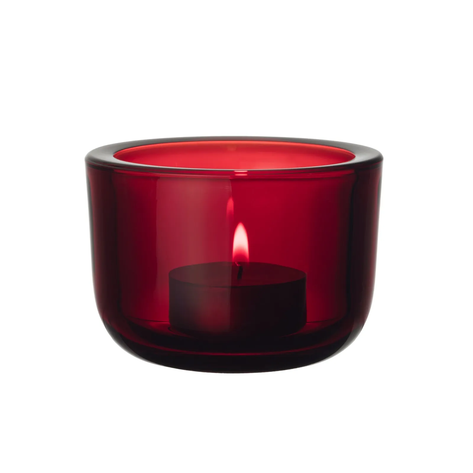 Valkea Iittala tealight candle holder 60mm cranberry