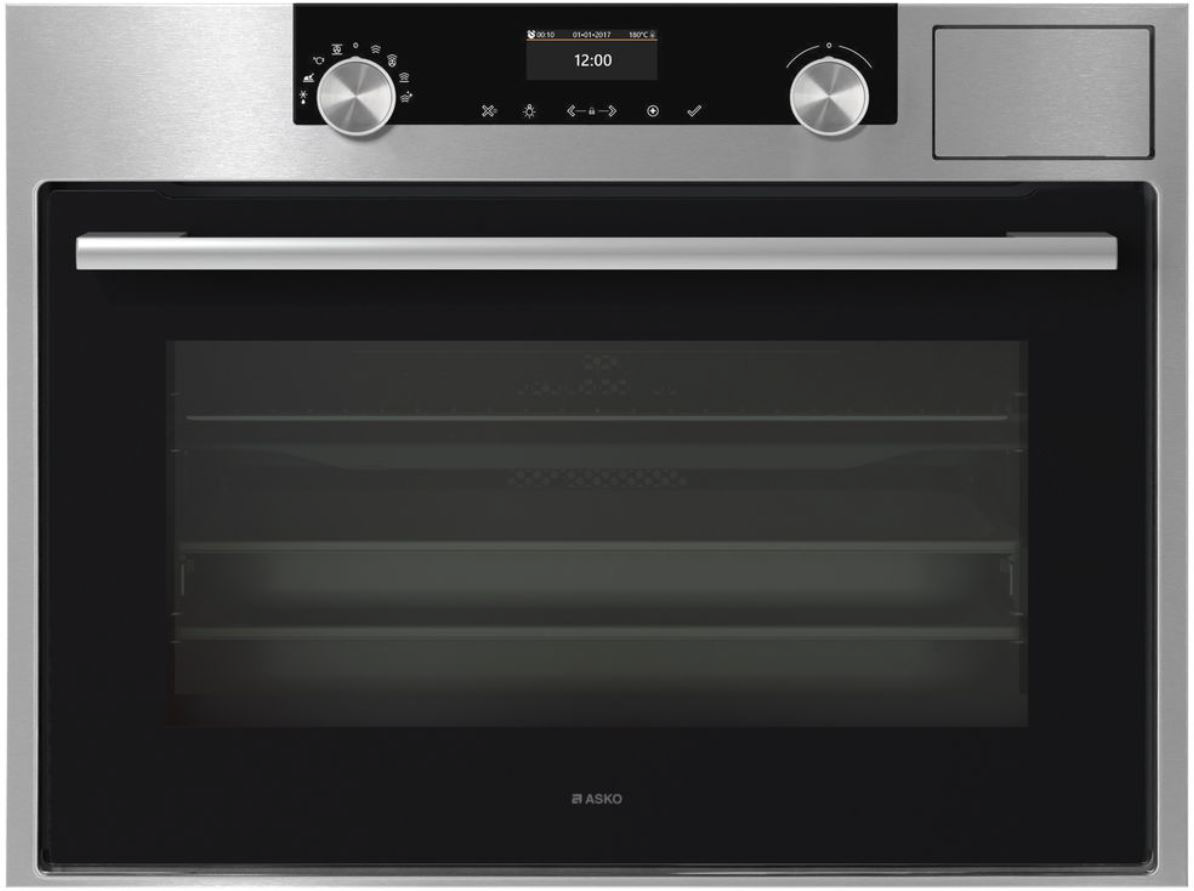 Craft compact combi steam oven Asko 45 cm Steel OCS8464S