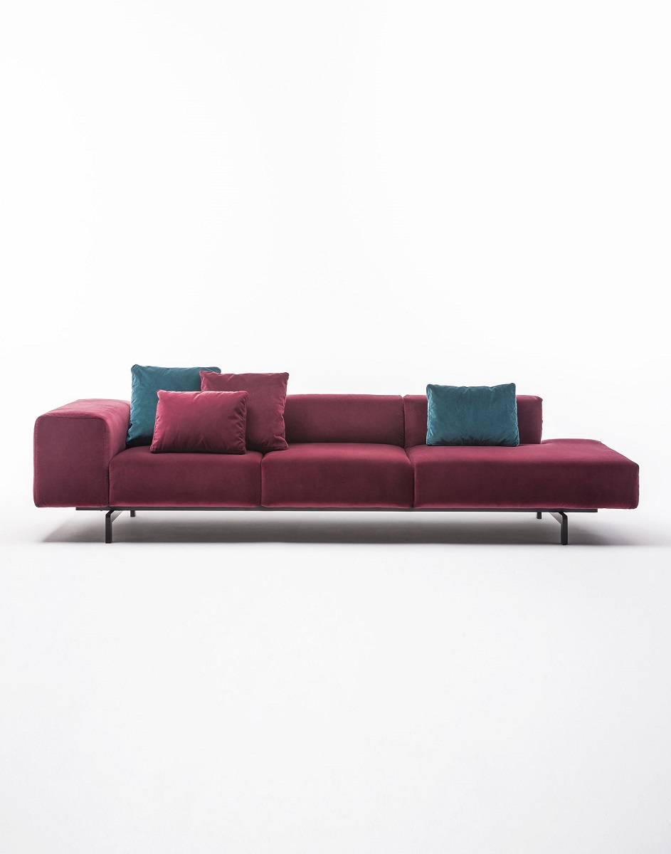 Divano-Kartell-Largo-3-posti-Ottoman-Destro-298-cm