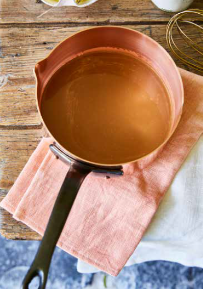 Saucepan Caramel Spout Copper Baumalu 16 cm