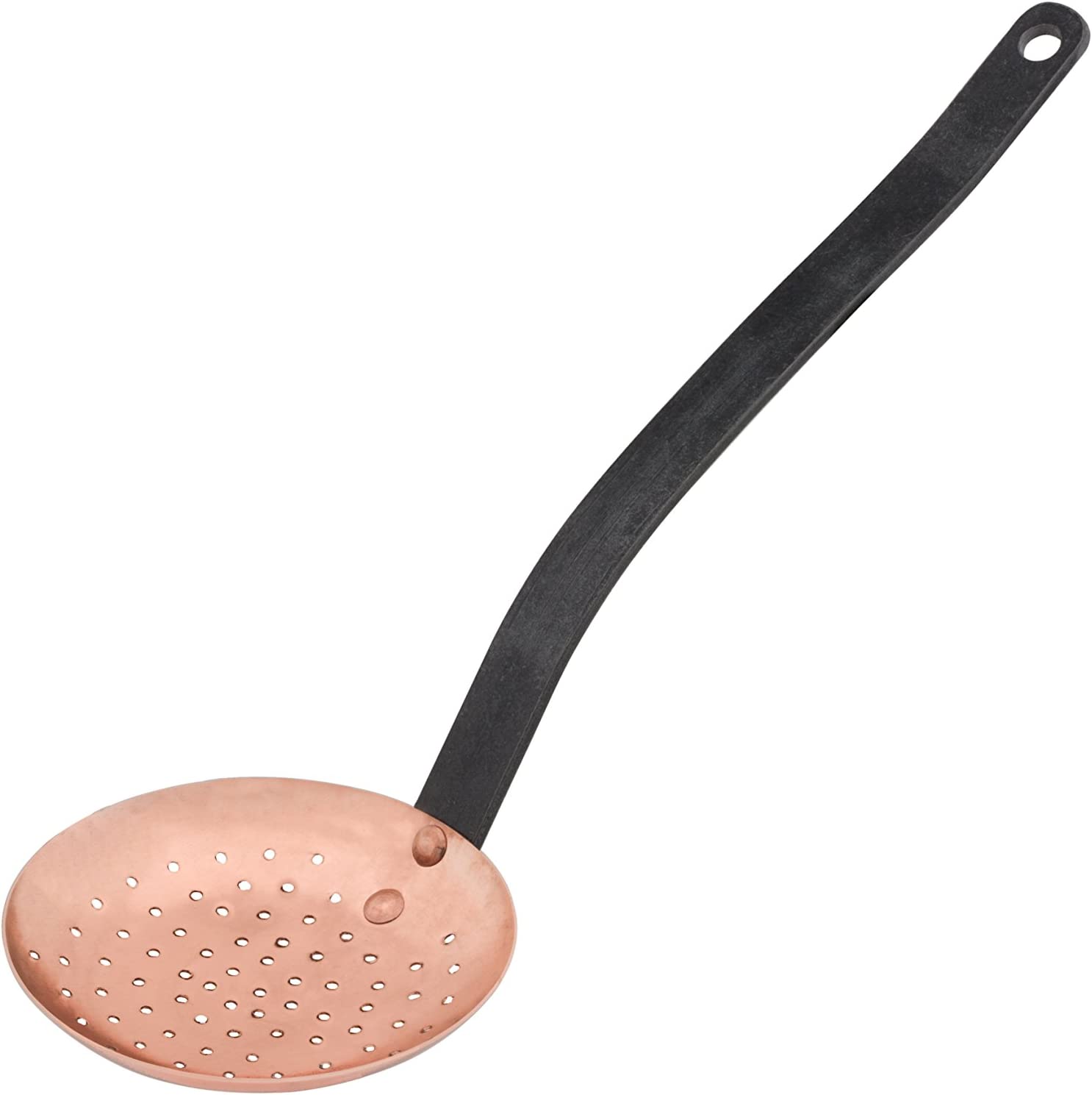 Copper Skimmer Baumalu with Cast Iron Handle