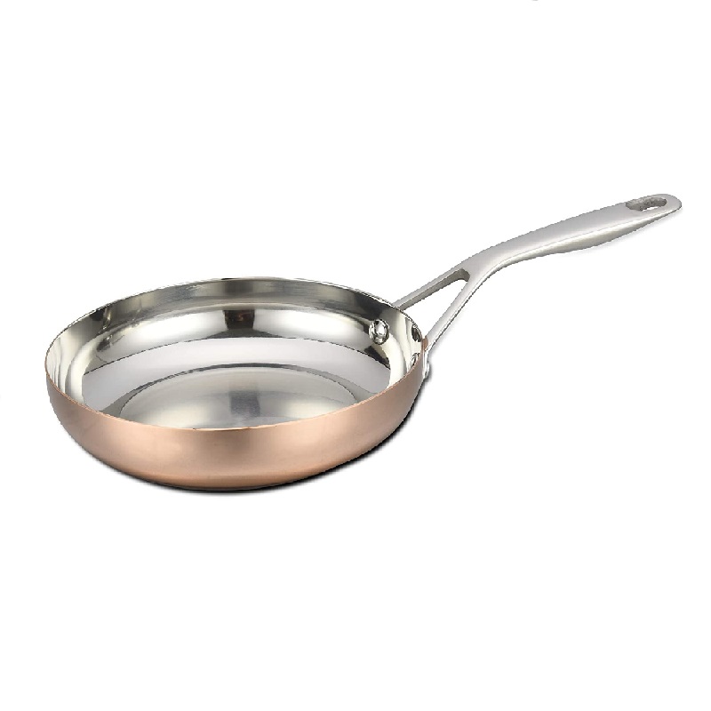 Frying Pan Baumalu Copper Steel Induction 28 cm thickness 1.5 cm