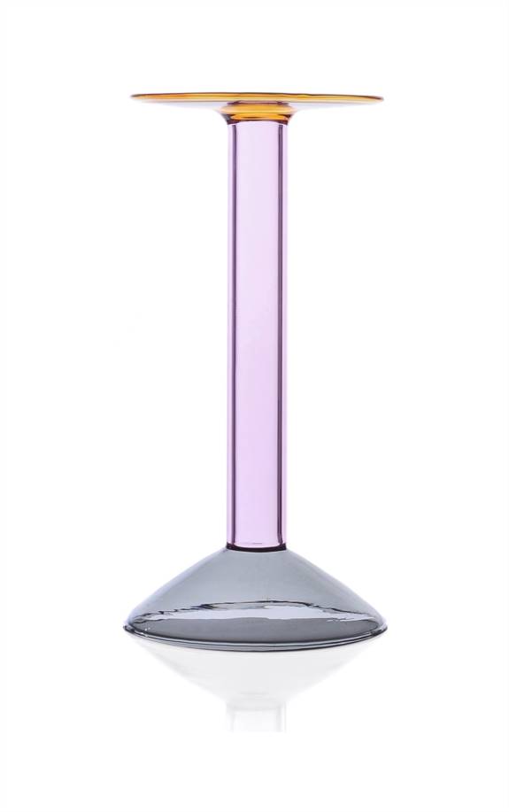 Ichendorf Candlestick Rainbow PM pink clear grey