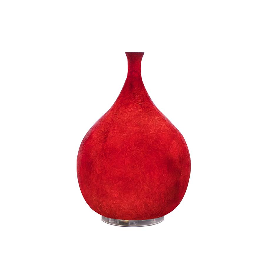 Lampada Da Tavolo Luce Liquida 2 In-Es Artdesign Collezione Luna Colore Rosso Dimensione 26 Cm Diam. Ø 18 Cm