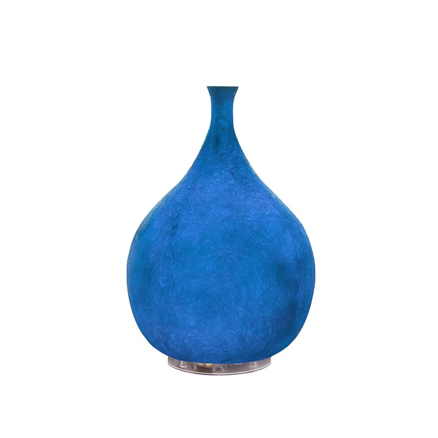 Lampada Da Tavolo Luce Liquida 2 In-Es Artdesign Collezione Luna Colore Blu Dimensione 26 Cm Diam. Ø 18 Cm