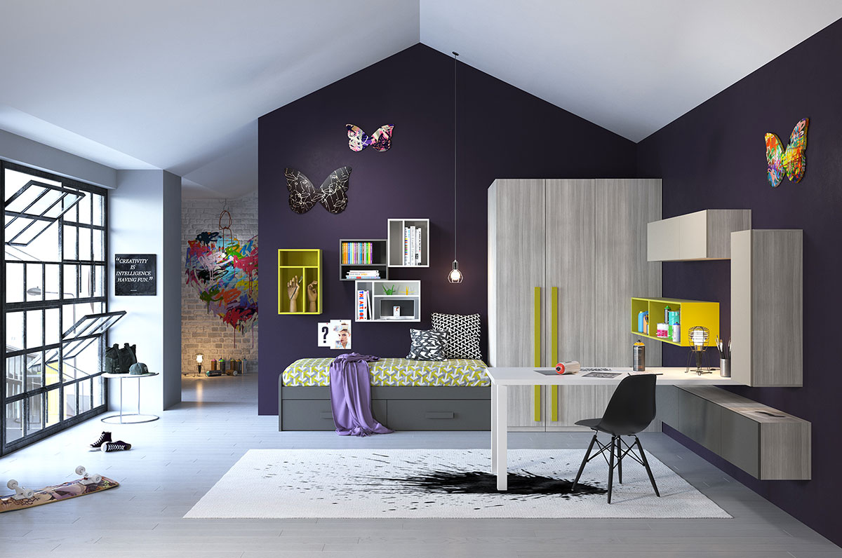 Children's rooms Made In Italy Ima Mobili Composition 12