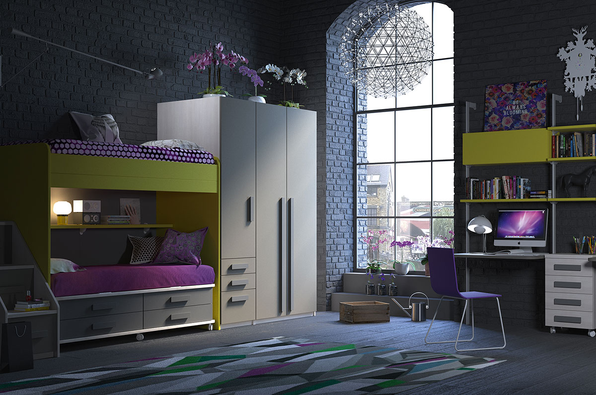 Children's rooms Made In Italy Ima Mobili Composition 14