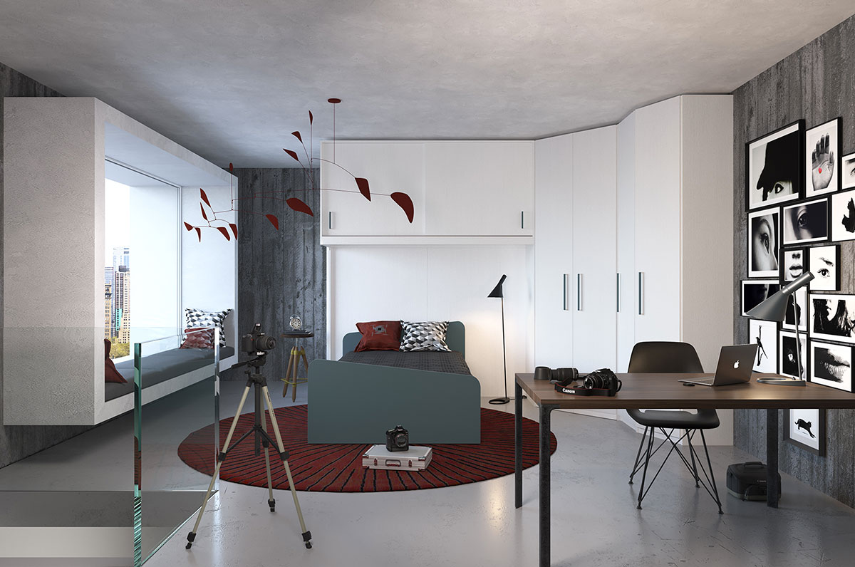 Children's rooms Made In Italy Ima Mobili Composition 03