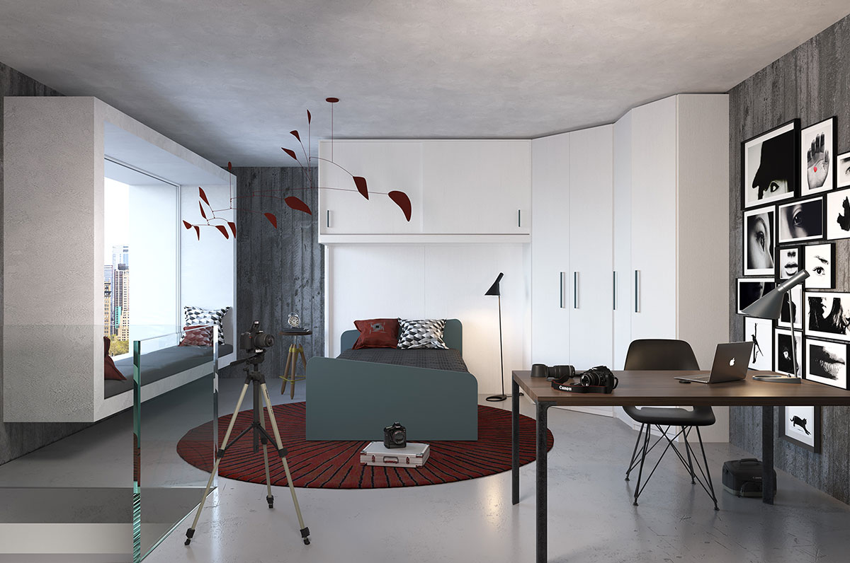 Children's rooms Made In Italy Ima Mobili Composition 03