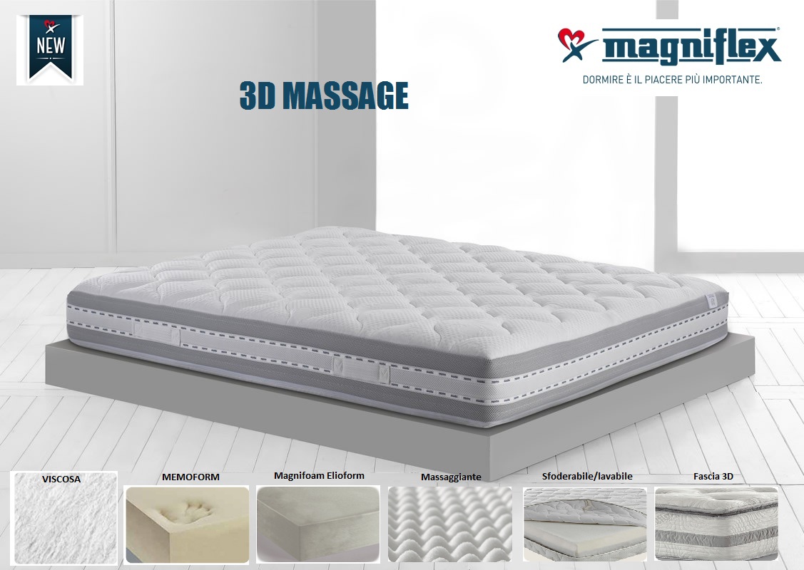 materasso 3D massage magniflex