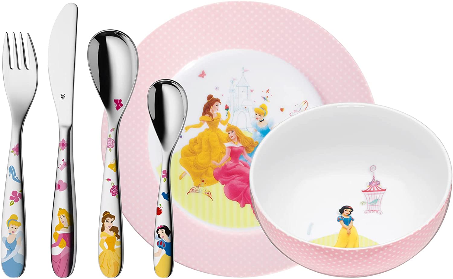 WMF Girl Service Set 6 pieces Disney Princesses with decorations