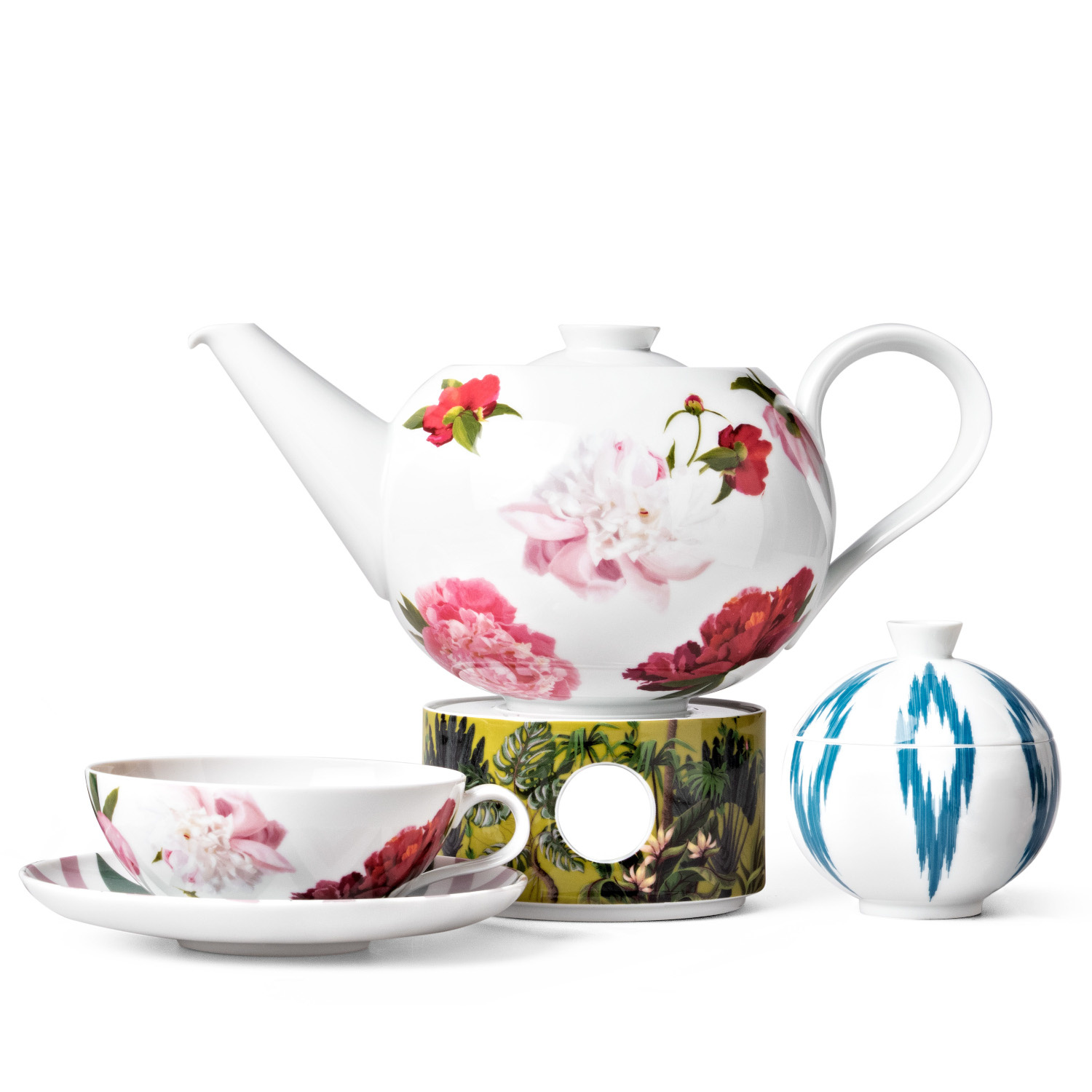 Sieger Teapot with Tea Strainer by Furstenberg My China Collection! Paraiso 1.45 liter