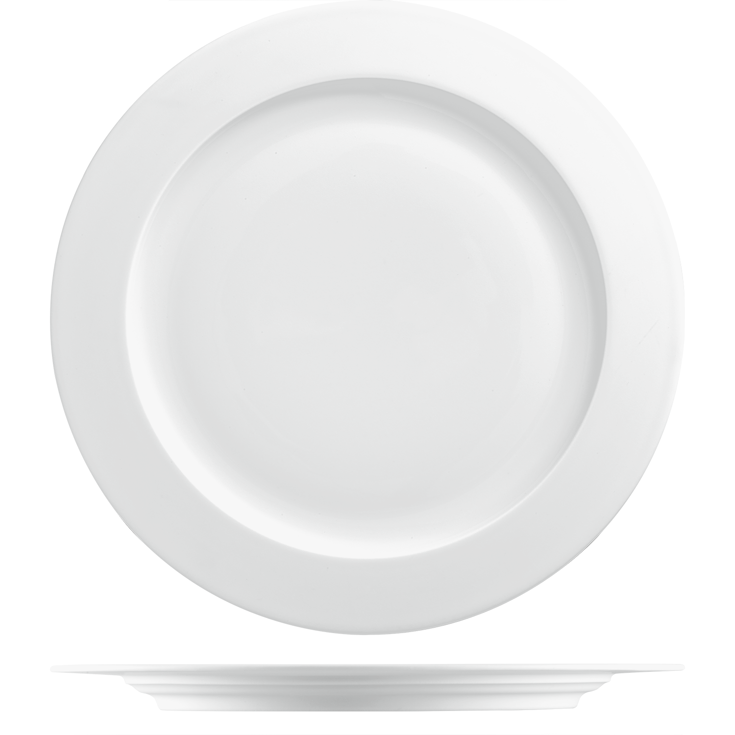 Rimmed Dinner Plate Furstenberg Collection Datum White
