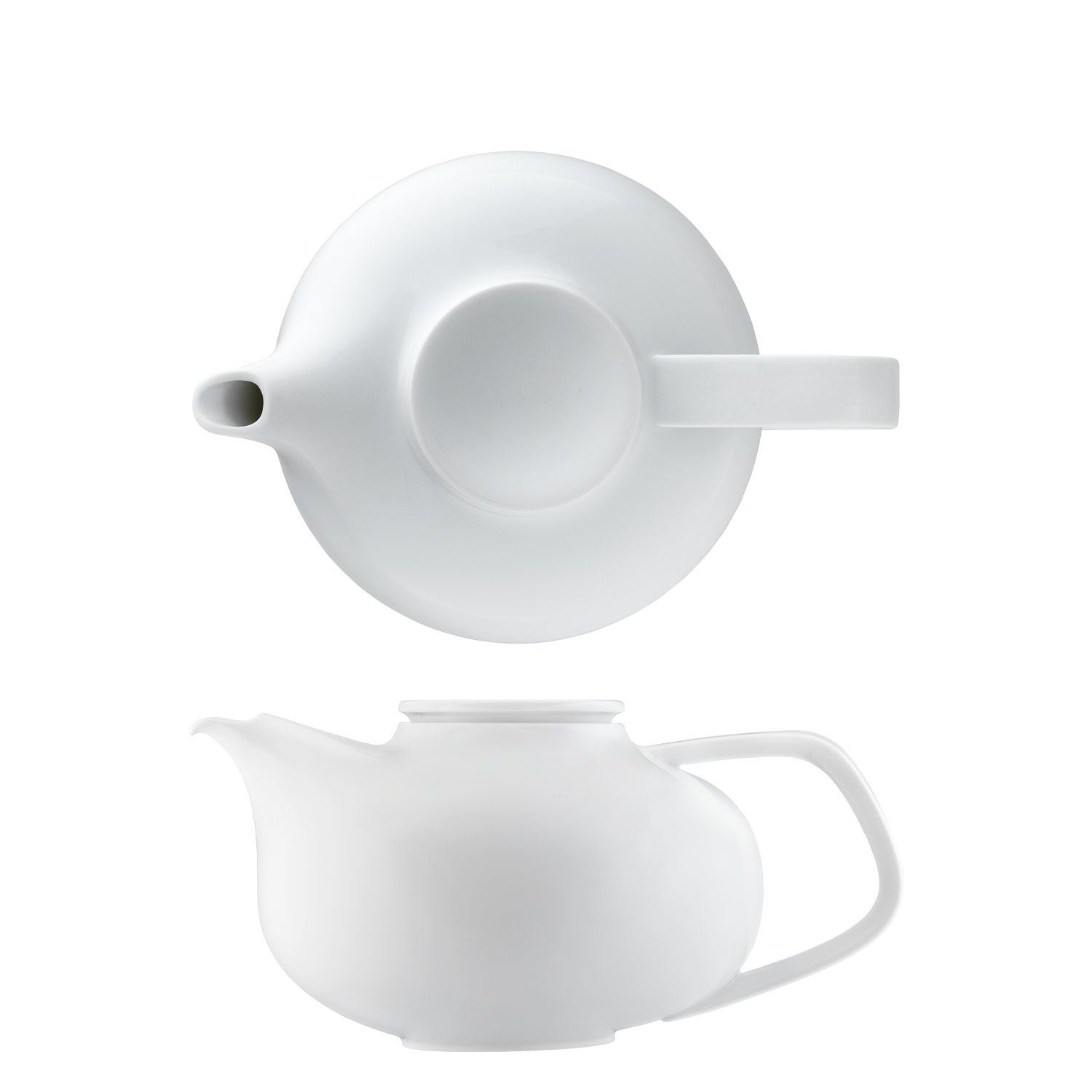 Teapot with Tea Strainer Furstenberg Collection Fluen White 1.2 L
