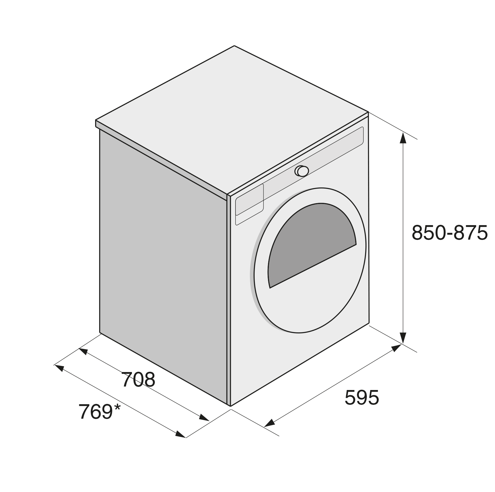 Asko heat pump dryer with steam generator, T611HX.W Style 11 kg  A++