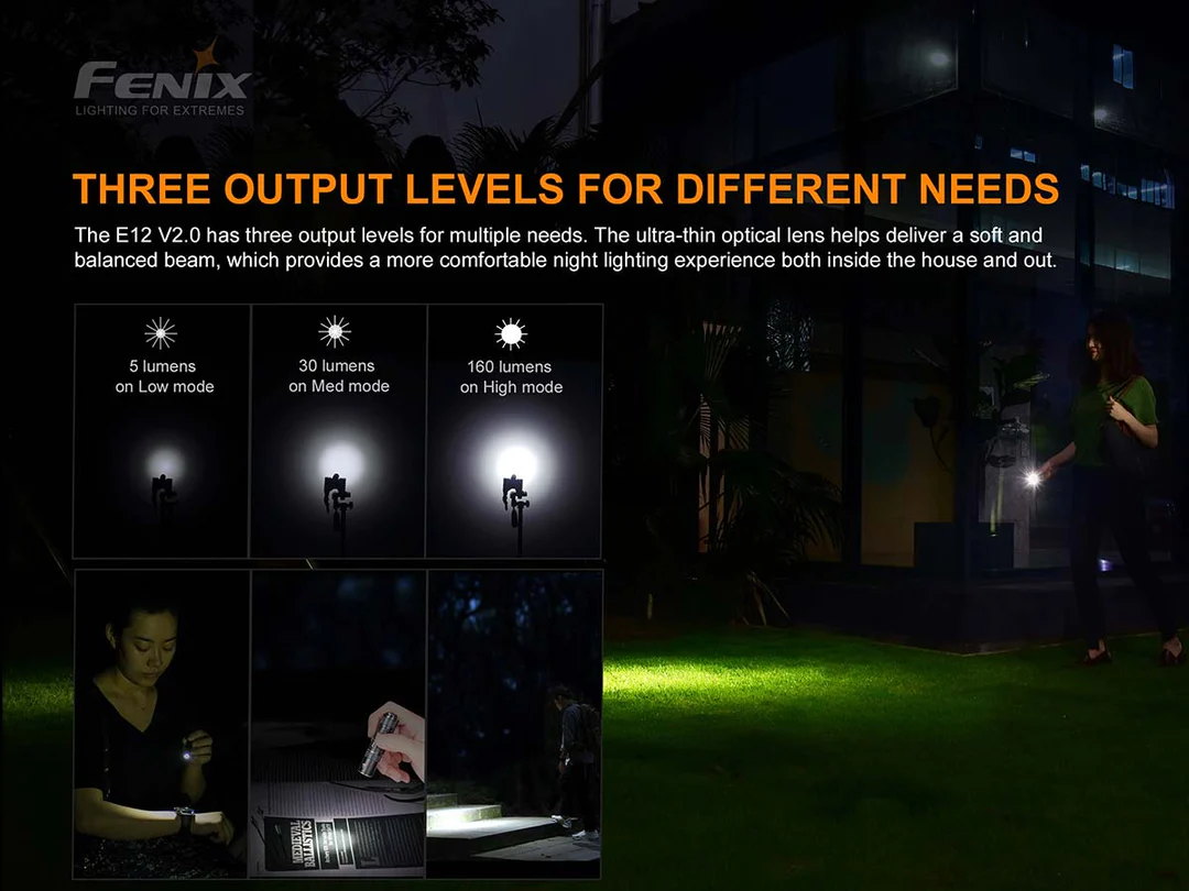 Torcia LED E12 V2.0 Fenix