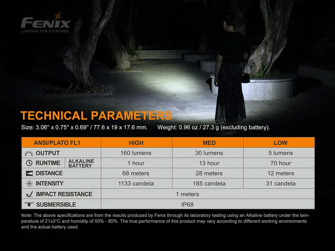 Torcia LED E12 V2.0 Fenix