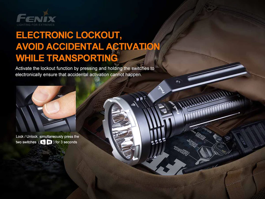 Rechargeable LED Flashlight LR80R 18000 Lumen Fenix