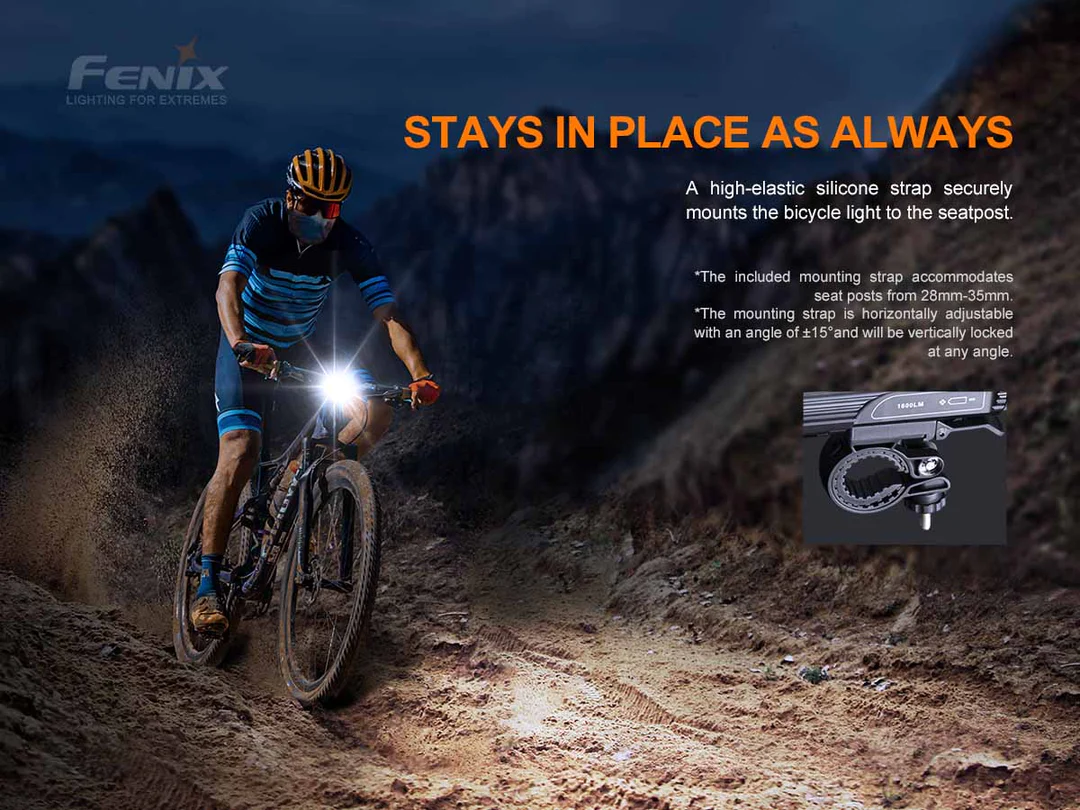 LED Bicycle Flashlight 1600 Lumen BC26R Fenix