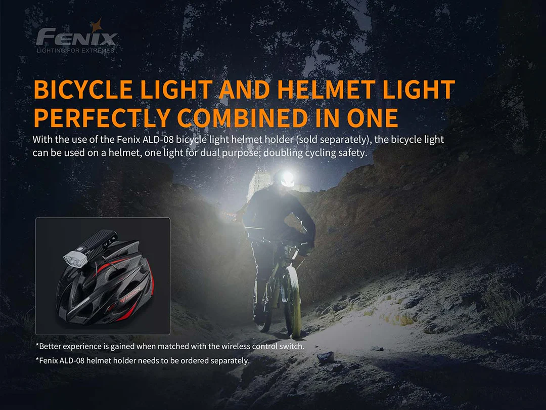 LED Flashlight for Bicycle 2200 Lumen BC30 V2.0 Fenix