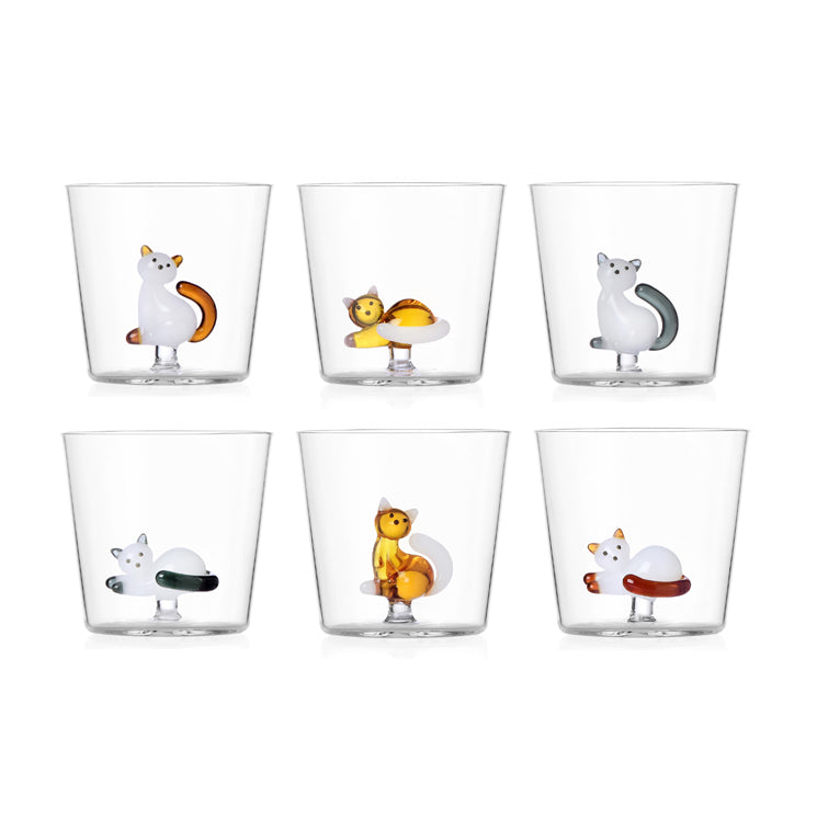 Set 6 Tumbler Ichendorf Tabby Cat