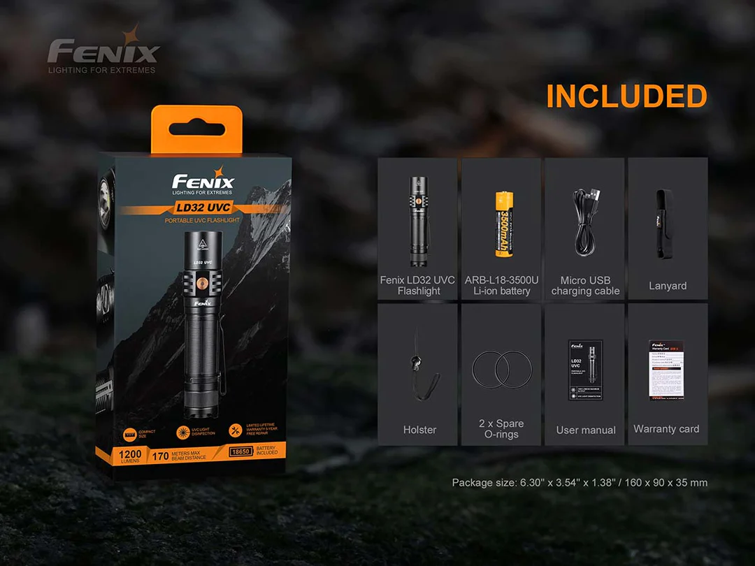 Fenix LD32 UVC torch