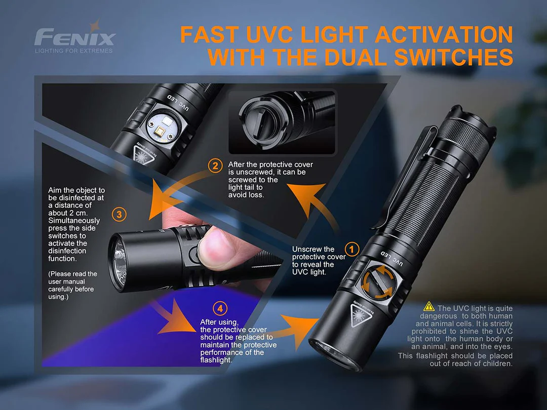 Fenix LD32 UVC torch