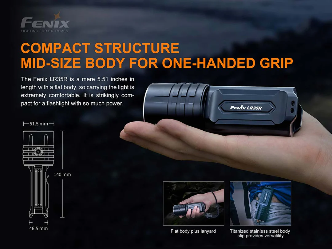 Fenix LR35R 10000 Lumen Compact LED Flashlight