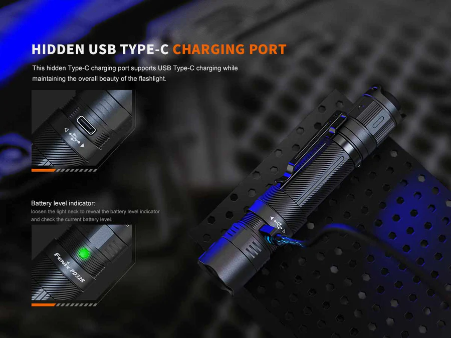 Torcia LED PD32R 1400 Lumen Fenix