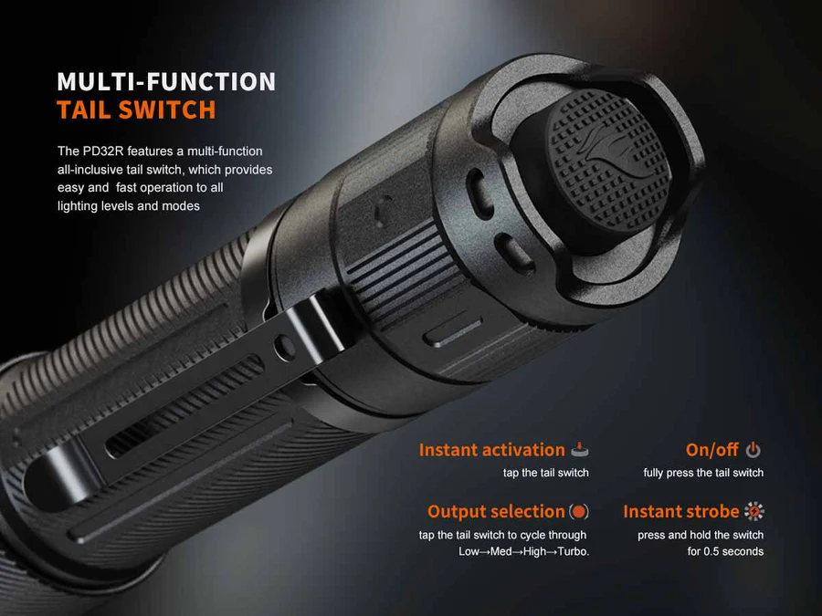 Torcia LED PD32R 1400 Lumen Fenix