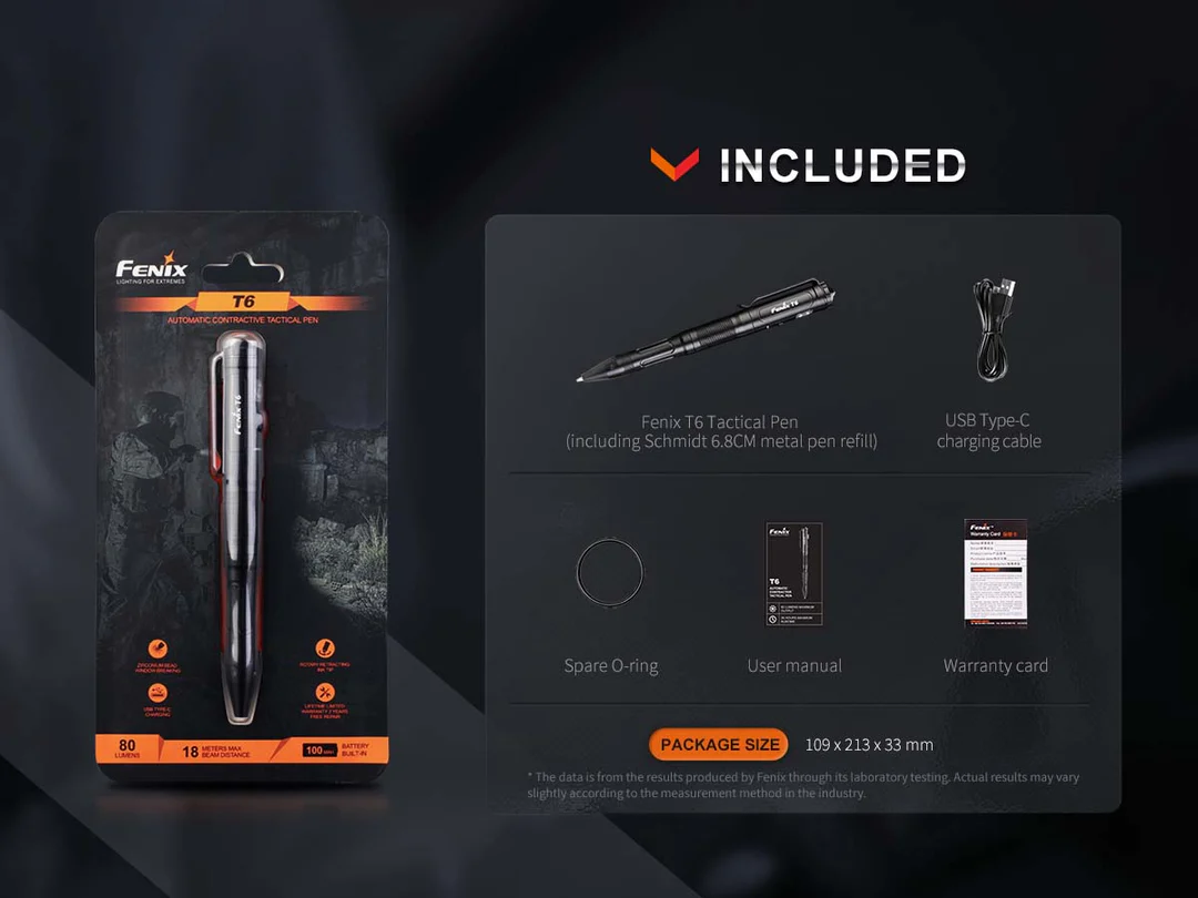 Penna Tattica Multifunzione Ricaricabile T6 Fenix