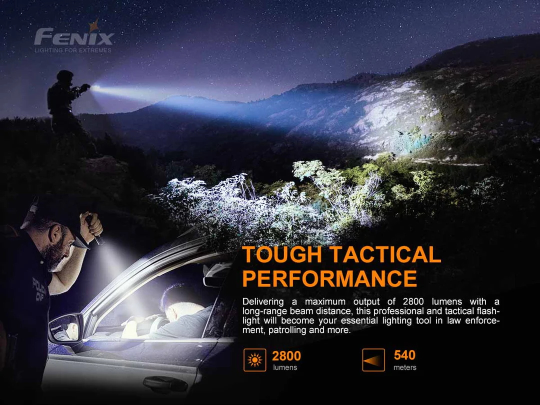 Torcia Led Tattica Militare TK22 TAC 2800 Lumen Fenix