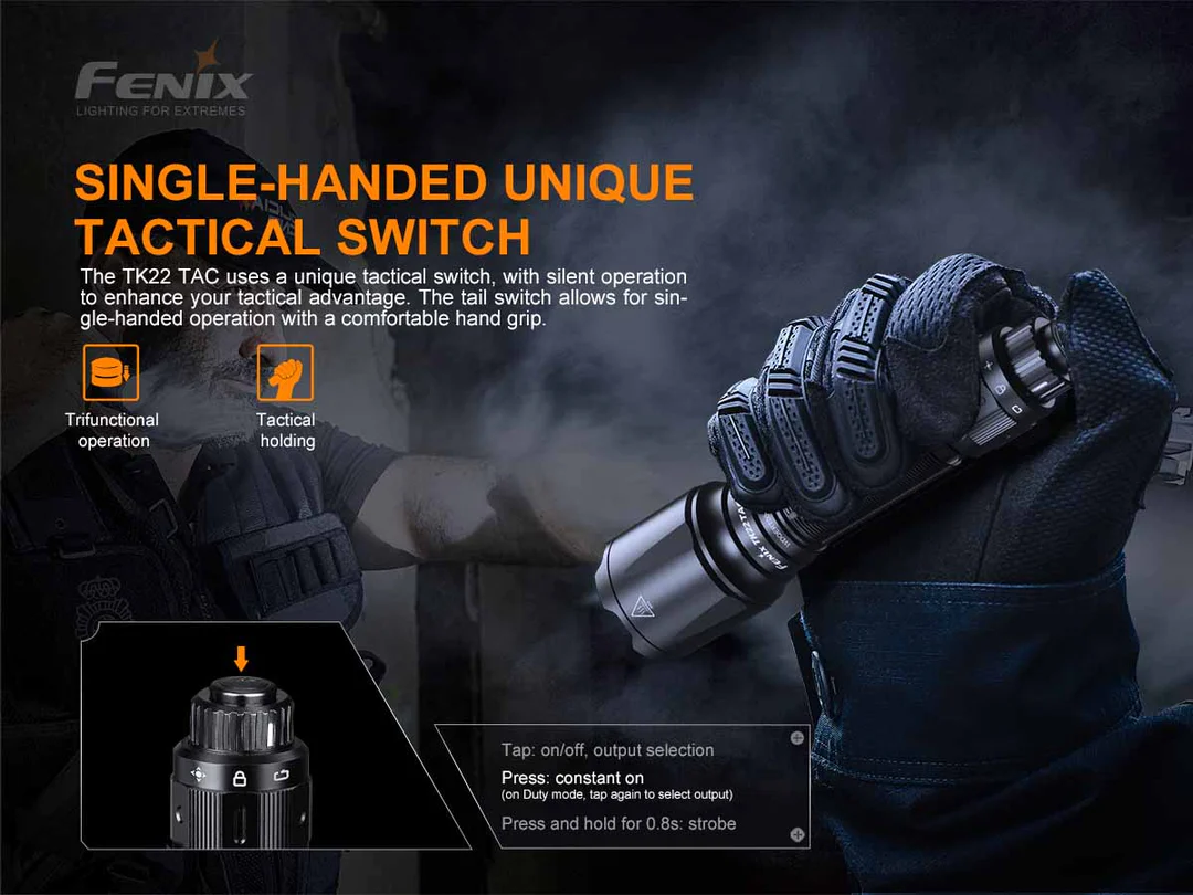 Fenix TK22 TAC 2800 Lumen Military Tactical Led Flashlight