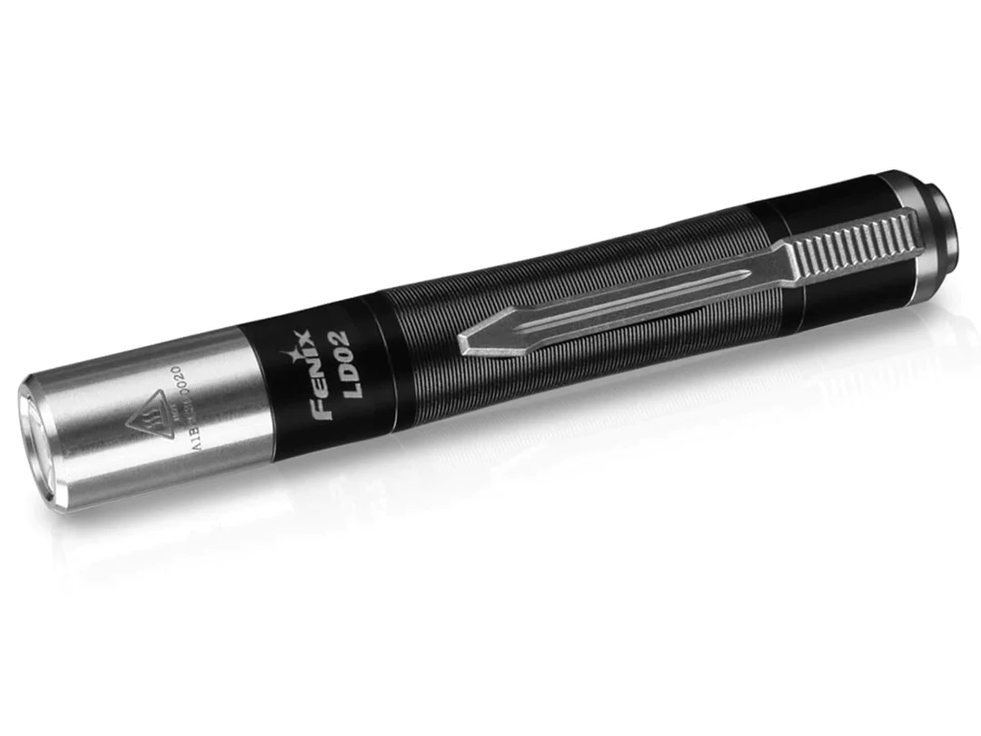 Super compact EDC flashlight Fenix with white LED and UV light