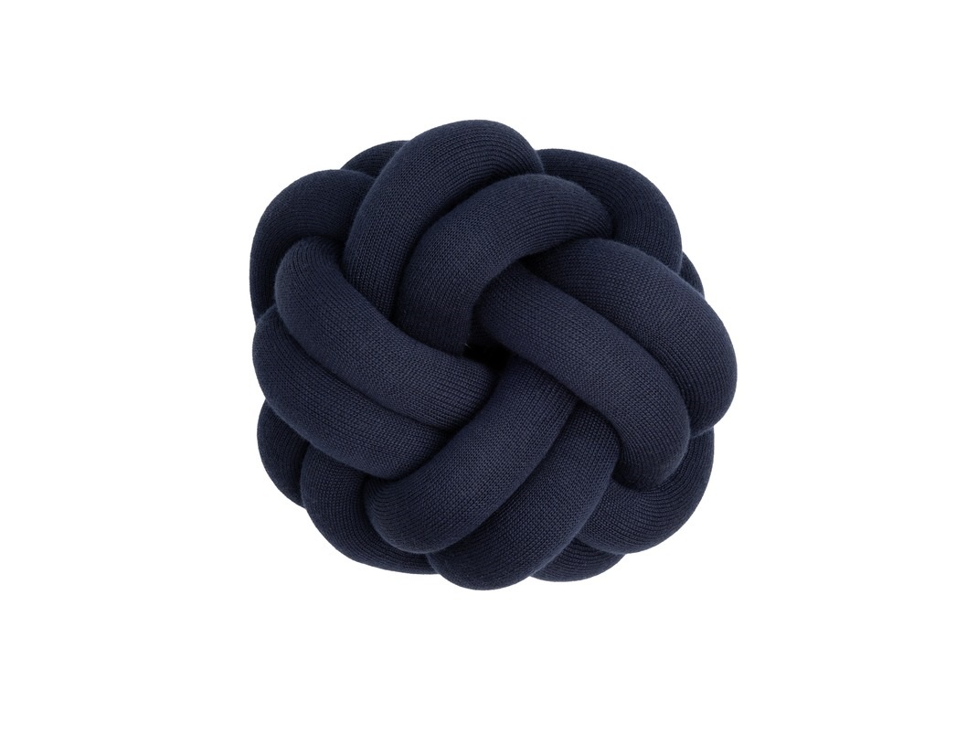 Cuscino Design House Stockholm Knot Blu Scuro