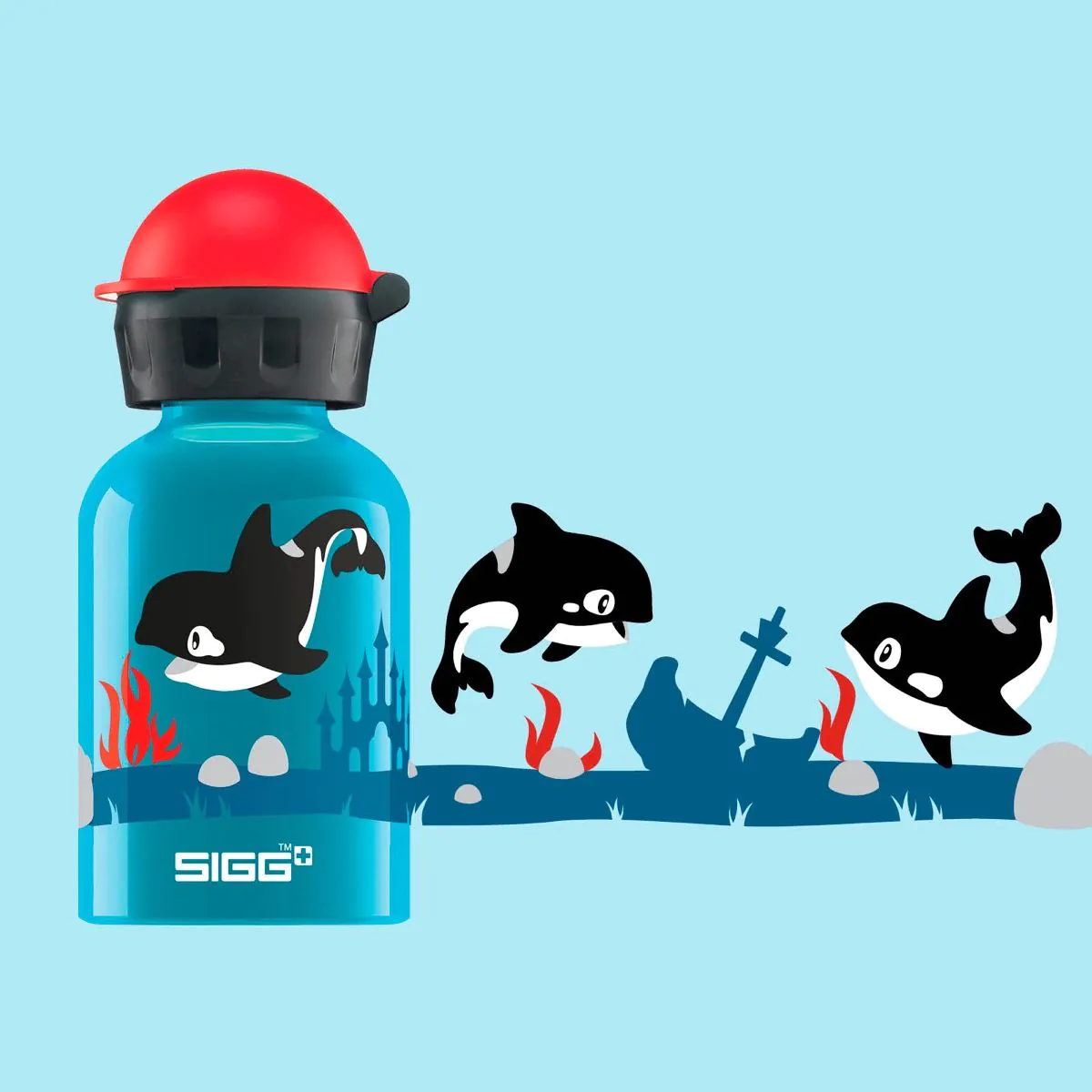 Bottle 0,3L Orca Family Sigg