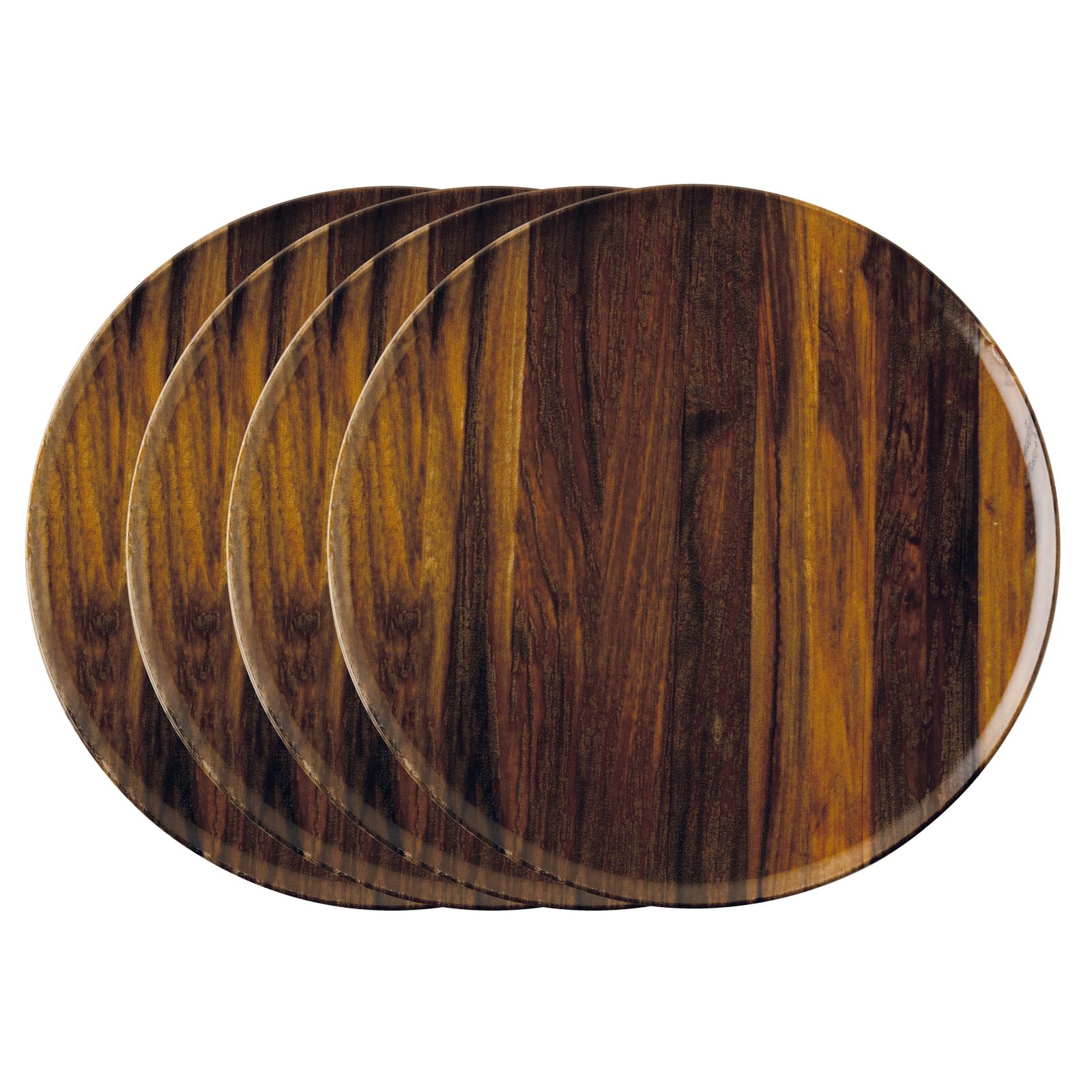 Set 4 Pizza Plates Cm 32 Collection Wood Essence Arthur Krupp