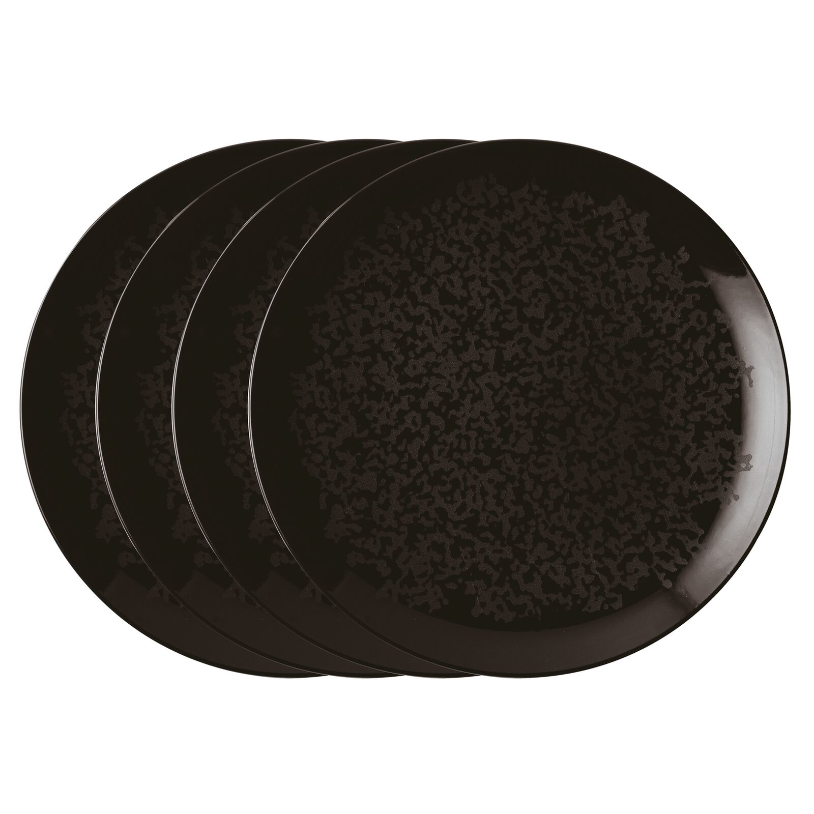 Set 4 Pizza Plates Cm 32 collection Eclipse Black Arthur Krupp