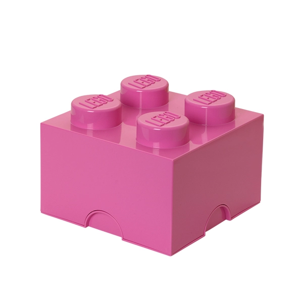 Container Lego Storage Brick 4 Pink