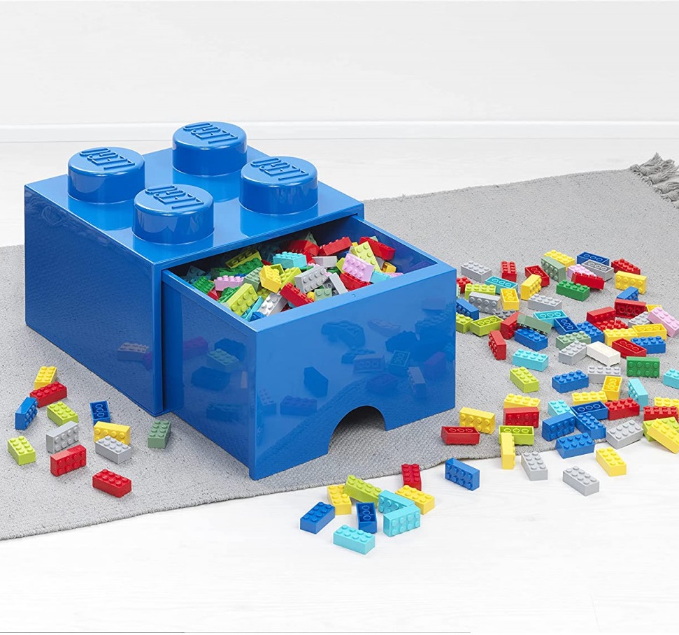 Contenitore Lego con 1 Cassetto Blu