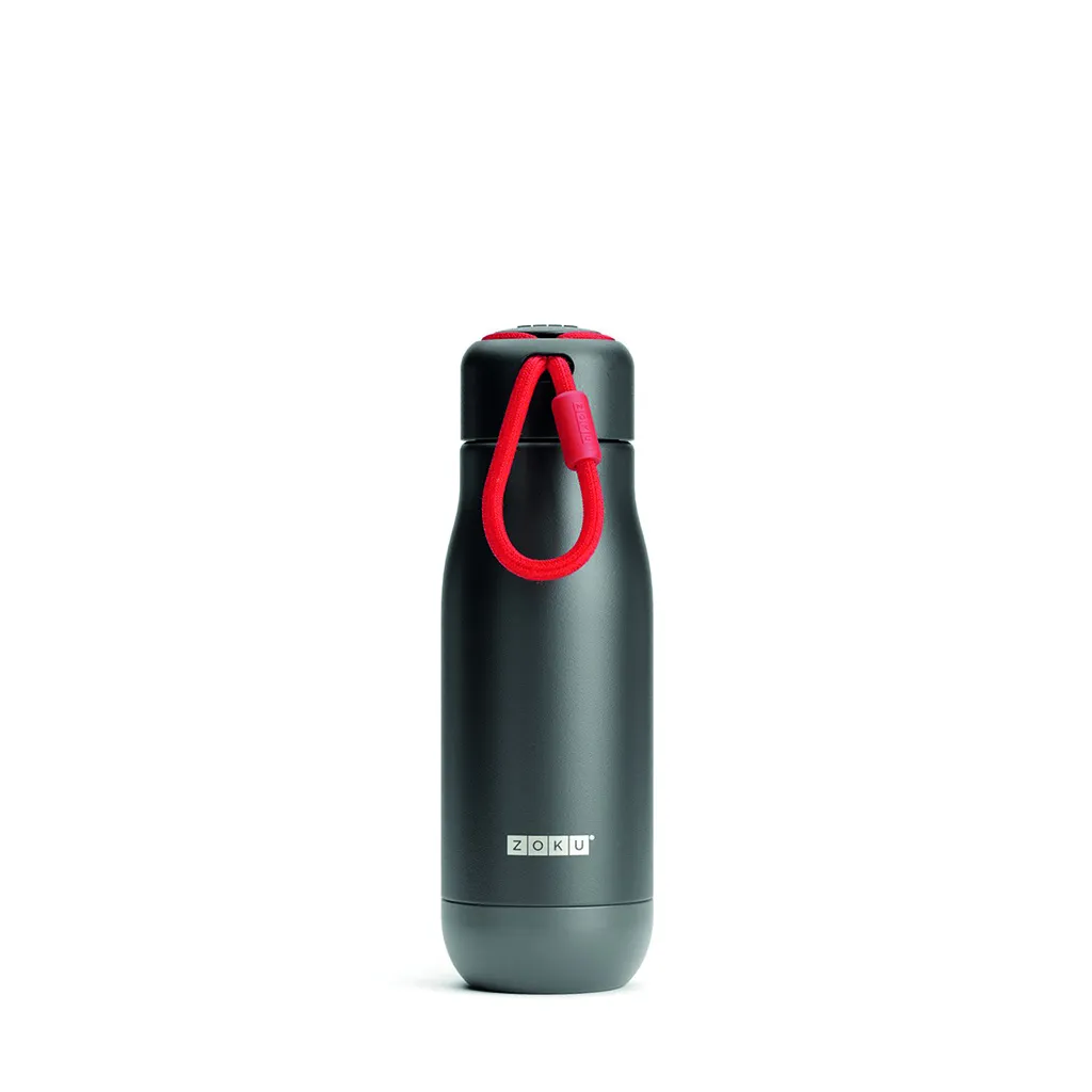 Borraccia in acciaio inox 350 ml Black Zoku