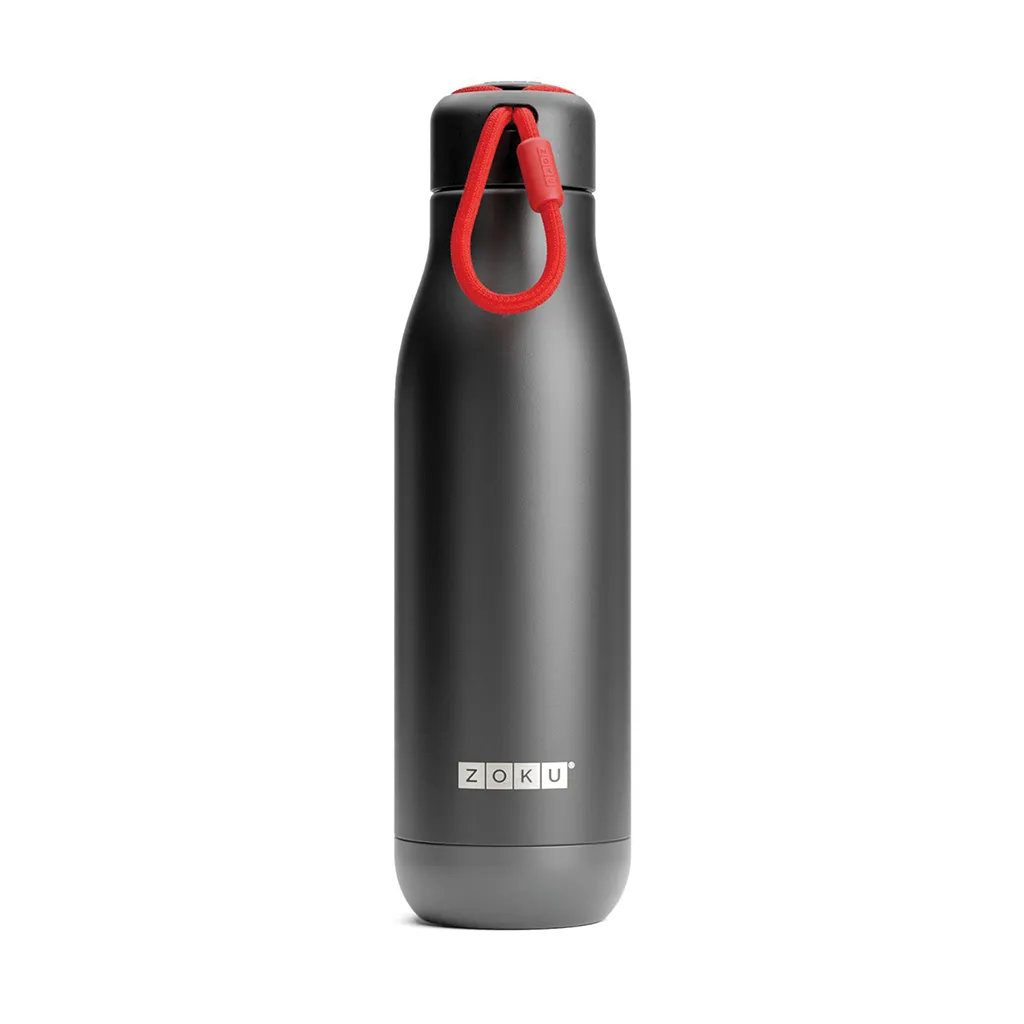 Stainless Steel Bottle 750 ml PC Black Zoku