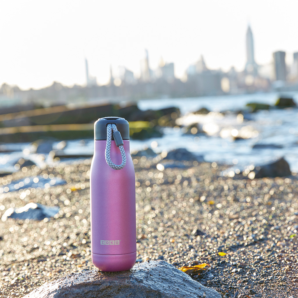 Stainless Steel Thermic Bottle 500Ml Purple Zoku