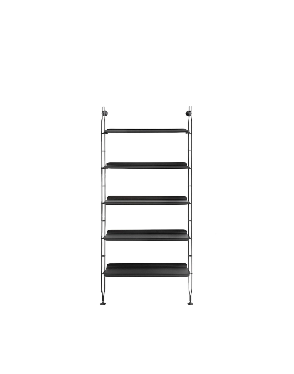 Adam Wood Modular Bookcase Kartell Black Ash/Black