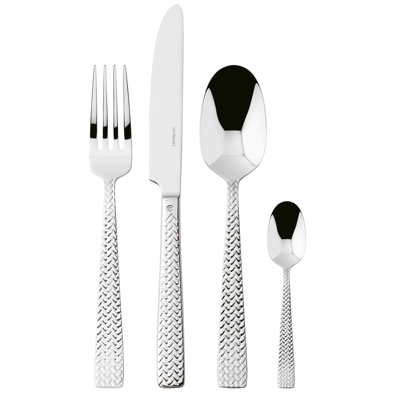 Cutlery set 24 pieces Monoblock Cortina Inox Sambonet, Flatware