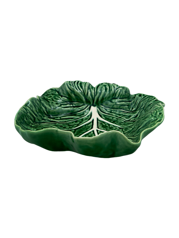 Concave leaf 26 cm green Couve Bordallo Pinheiro