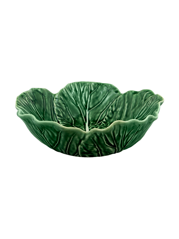 Bowl 22.5 cm green Couve Bordallo Pinheiro