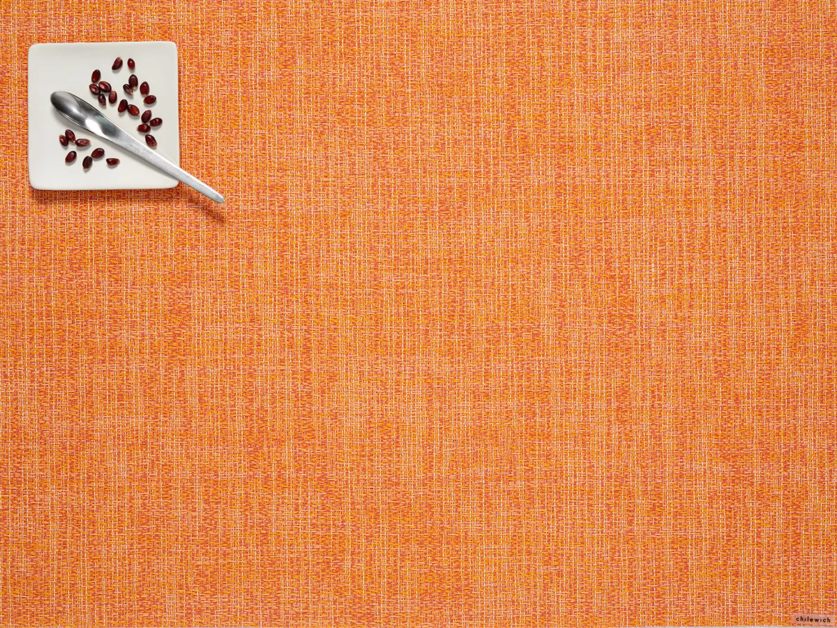 Rectangular Placemat Chilewich BOUCLE Tangerine 36 cm x 48 cm