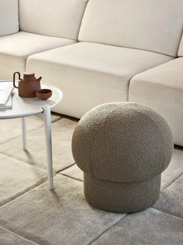 Pouf Uno Design House Stockholm Brown diameter 50 cm